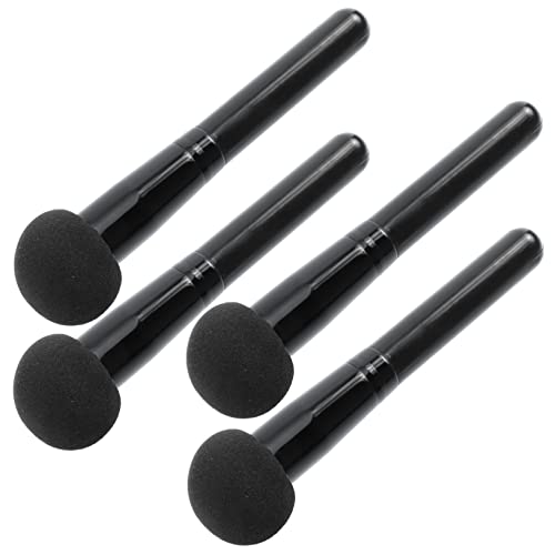 Healeved Cosmetics Powder Puff 4pcs Fluffy Mushroom Makeup Sponges Bulk Blending Dry/wet Easy to Grip Handle