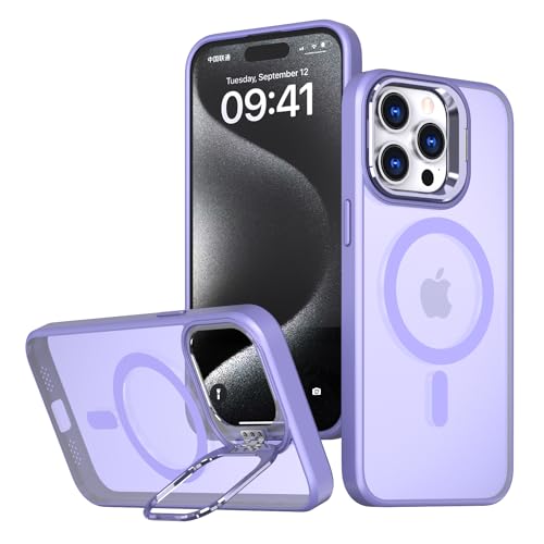 Coque iPhone 15 Pro Max antichoc antichute coque magnétique béquille de protection arrière