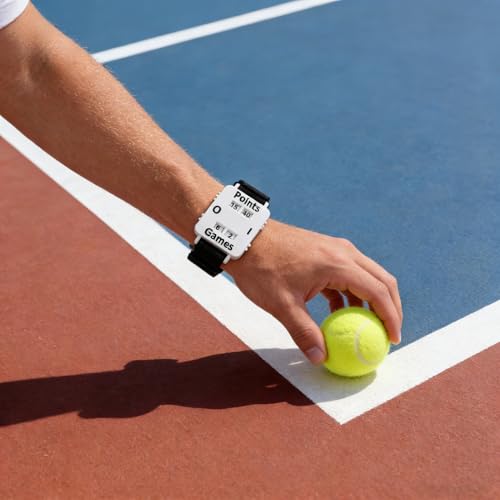 Diydeg contador de puntuación para tenis con correa ajustable miniatura 6