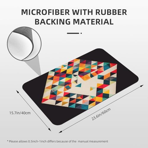 Tapis de bain en terre de diatomée géométrique au design minéral - 4