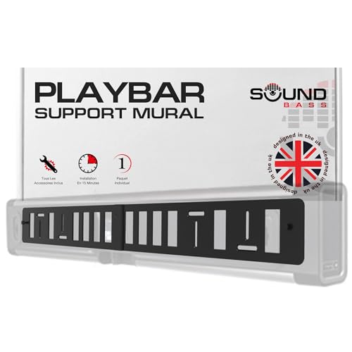 Support mural pour Sonos Playbar avec accessoires de montage par Soundbass