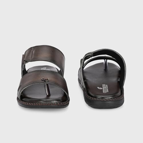 Image of Centrino Sandal for Men |Slip On Chappal for Men |Comfortable Flat Slipper |Gents Slipper for Home, Office & Travel Comfortable Fit for Every Occasion |Comfortable Casual look sandal for Men's (9510)