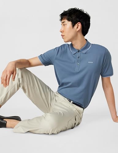 Polo Hugo para Hombre con Cuello y Ribetes en Contraste miniatura 2