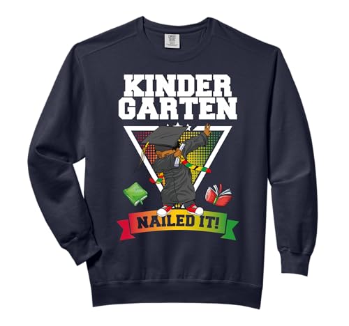 Dabbing Graduation Class Of 2025 Boy Kindergarten Nailed It Comfort Colors Adult Sweatshirt