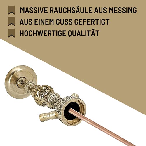2Brothers Orientalische Wasserpfeifen Shisha Traditionell Hookah Kaminkopf Komplettset Kohlenzange und Zubehör Messing… – Bild 4