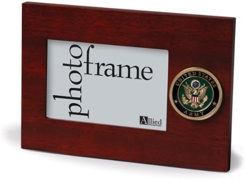 Allied Frame US Army Medallion Desktop Landscape Picture Frame - 4 x 6 Inch