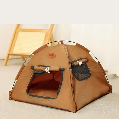 ペットテント ペットベッド 猫 犬 ソフト 犬小屋 防水 尿漏れ防止 網糸の窓 高耐久 噛み耐え ペットハウス 2way 安定した 組み立て簡単 お出かけ ぐっすり眠る 柔らか ペット犬 お部屋 通年 S:35*35*30cm(推奨体重:2kg以内)