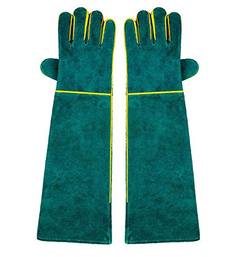 Bissfeste Handschuhe für den Umgang mit Tieren, PeSandy 60 cm/ 23,6 Zoll Anti-Biss Arbeitshandschuhe zum Schweißen, Pflegen, Umgang mit Hund/ Katze/ Vogel/ Schlange/ Papagei/ Eidechse/ Reptilien
