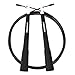 mysuntown Jump Rope Crossfit Adjustable Speed Skipping Rope - Best for Fitness Jumping Rope Workout (Black)