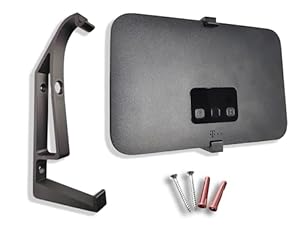 Decoralin Wandhalterung für Telekom Speedport Smart 4 & 4 Plus Router – robuste Halterung, Schwarz – optimierte Belüftung – einfache Montage – stabile Router Wandhalterung – Made in Europe