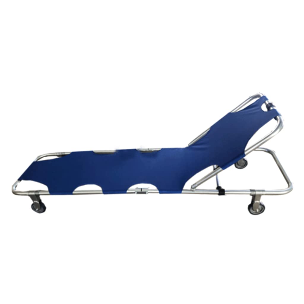 YNIYUJKL Multi-Purpose Alum Alloy Emergency Stair Chair Emergency Stretcher Folding Ambulance Chair Ambulance Firefighter Evacuation Evacuation Surprise Gift,4 Rounds - Heads Up