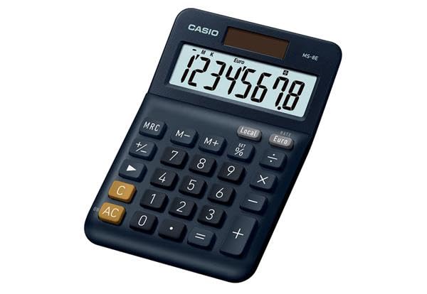 CASIO Calcolatrice Da Tavolo MS 8E, 8 Cifre, Funzione Di Conversione Valute - Foto 2