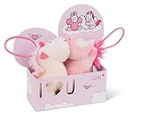 Zwei Einhorn-Anhänger von NICI im Set für Verliebte. Der weiße Theodor und die rosane Pink Harmony haben kleine Magnete in den Nasen, dank denen sie sich ein Küsschen geben, sobald sie nahe genug beieinander stehen. Die süßen Anhänger aus Plüsch haben Gummischlaufen am Kopf, mit denen sie leicht am Schlüsselbund des Besitzers befestigt werden und so immer einen Teil des Pärchens begleiten können. Ein tolles Geschenk für Valentinstag, Jahrestag und für zwischendurch