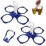 Cisyia 2 Stück Faltbarer Becherhalter für Kaffee Softdrinks Bierbecher, Universell Getränkehalter...