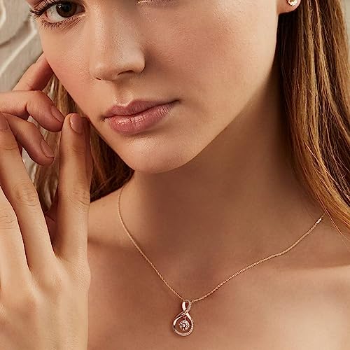 EPIRORA Gifts for Mom- Cubic Zirconia Love Knot Pendant Necklace for Mom/ Mother in Law/ Boyfriend's Mom/ Mother of the Bride/ Mother of the Groom, Dainty Jewelry Gifts for Wedding Birthday Christmas, 18"2