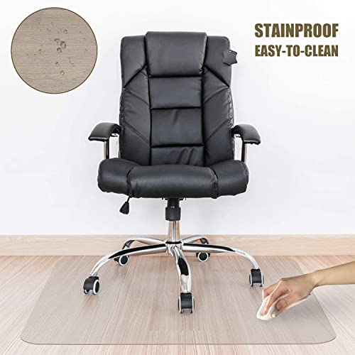 Tapis de chaise pour sol en bois dur plastique transparent 1.5mm