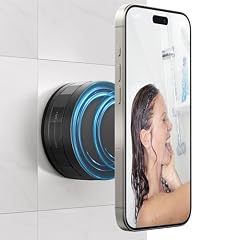 CloudValley Supporto Ventosa Telefono per Magnetico Accessori, Compatibile con iPhone 16/15/14/13/12, Ideale per Bagno, Doccia, Vetro, Piastrelle, Make-up, Palestra,TikTok, Selfie e Video, Ferroso