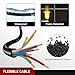 Nilight 30 Feet 7 Way Trailer Extension Cable Traditional SAE 14 Gauge 7 Conductor 100% Pure Copper Wire Insulated Heavy Duty Cord Weatherproof for 7 Pin Blade RV Automotive