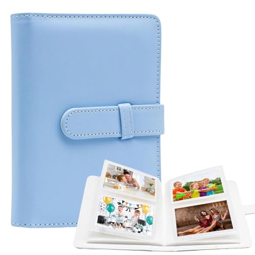 LUMOOM Piccolo album fotografico con 64 tasche Mini, album a tasche per pellicola da 2x3 pollici, bambino matrimonio foto di famiglia, album fotografici, compatibile con Fujifilm Instax Mini Film/Kpop