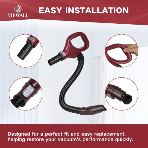 Image of VIEWALL Upgraded Replacement Hose Handle for Shark ZU560 ZU560C ZU561 ZU562 | UV650 UV725 Gray Navigator Lift Away Vacuum Cleaner Part 511FFJ560 (Red)