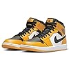 Nike-Mens-Air-Jordan-1-Mid-Shoes-Taxi-White-Black-11 Nike Men's Air Jordan 1 Mid Shoes, Taxi White Black, 11
