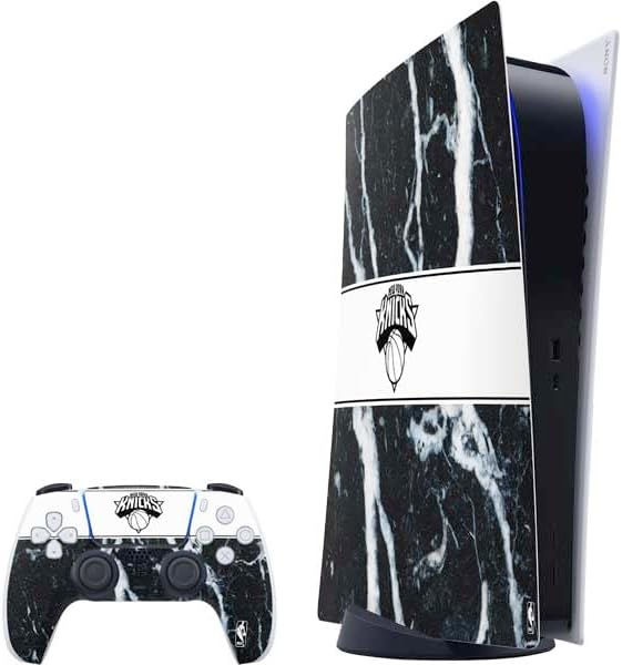Skinit Decal Gaming Skin Compatible with PS5 Digital Edition Bundle - Officially Licensed NBA New York Knicks Canvas Design