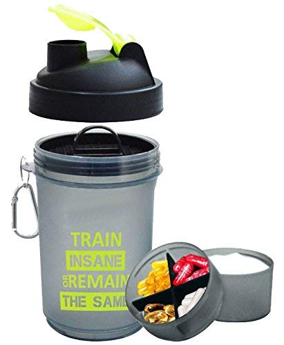 ALLIEDSALES SG-350 Trendy Gym Shaker 600 Ml with Double Protein Compartment-image-6