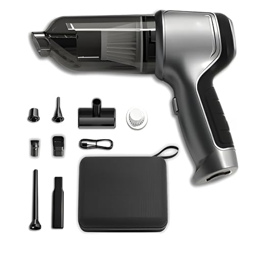 Portable 3-in-1 car Vacuum Cleaner with Vacuum 12000 pa Suction, 120w high Power brushless Motor and Type-c Interface - Durable and Convenient for car and Home Cleaning