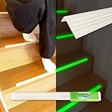 【蓄光メーカー開発】蓄光機能付き階段滑り止め『ころばーず光る』 防災・介護に！暗闇でピカッと光って、ピタッと止まれる蓄光階段滑り止め 日本製