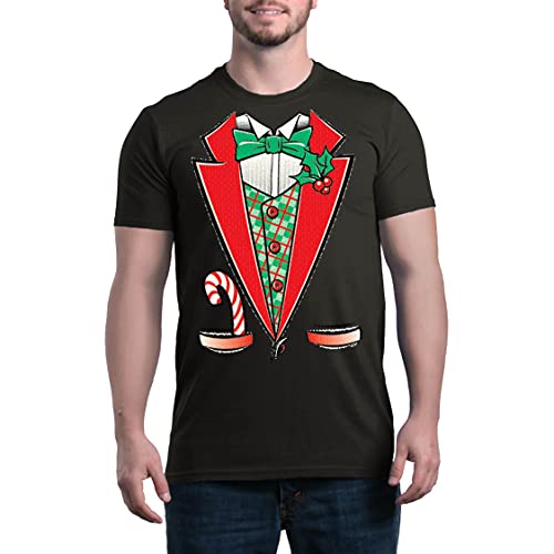 T-shirt de costume de Noël smoking amusant cadeau original pour homme