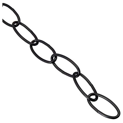 Chain Extension for Hanging Baskets, Planters, Powder Black, 36 Inches Long, Strong Hold