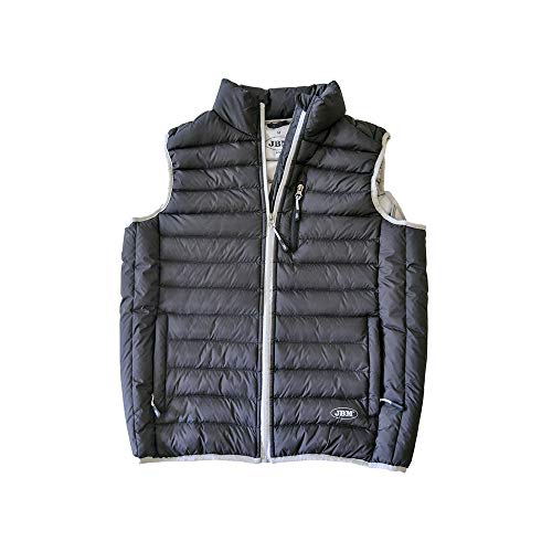 JBM 70002 Veste sans manche, Gris/Noir, L