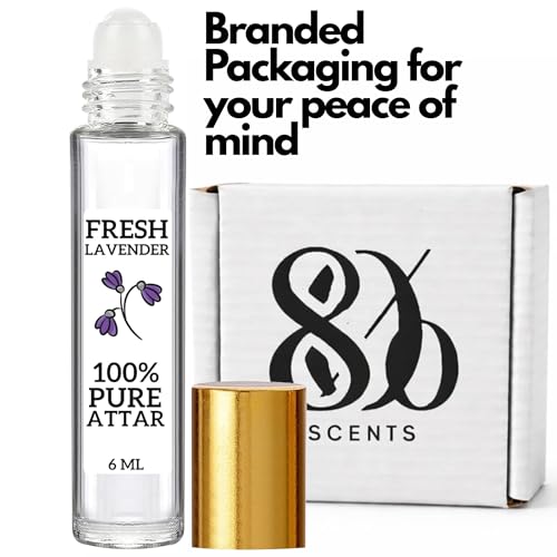 Image of 80% Scents Fresh Lavender Attar Perfume for Men - 6ml
