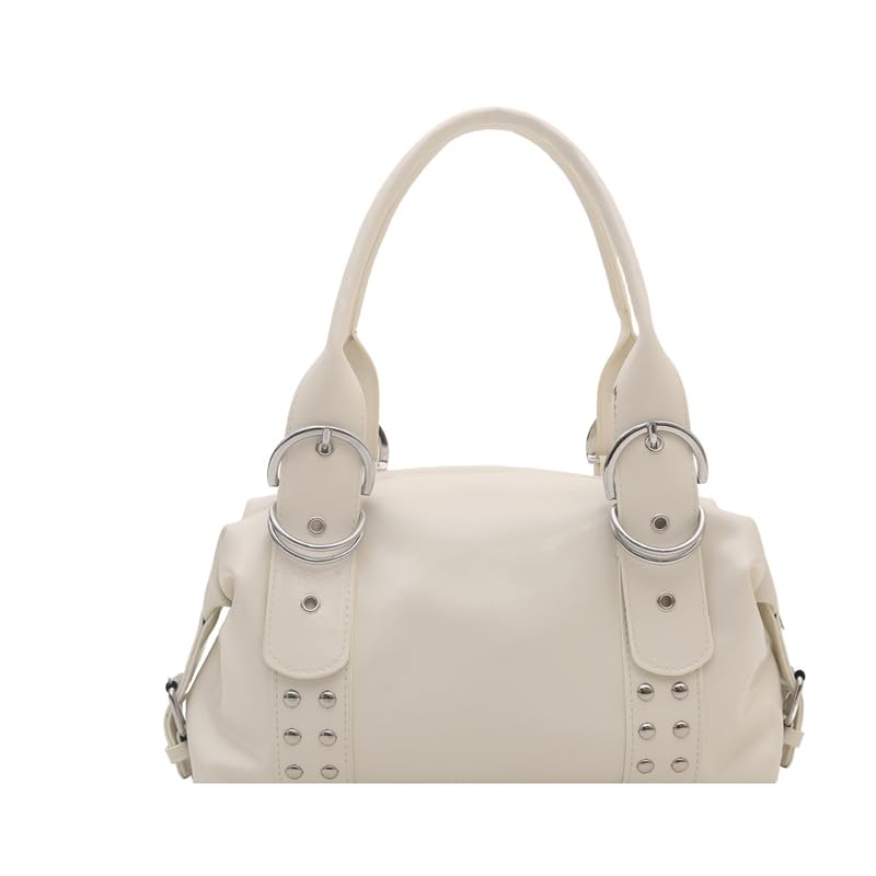 Torebki z ćwiekami dla kobiet modna skóra PU Y2K torba na ramię retro hobo