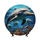 Photo Gallery gtksynve piatti decorativi in porcellana con delfini da 8 pollici personalizzati in ceramica con espositore ornamenti in ceramica piatto in porcellana artistica per casa ufficio decorazione da Photo Gallery gtksynve piatti decorativi in porcellana con delfini da 8 pollici personalizzati in ceramica con espositore ornamenti in ceramica piatto in porcellana artistica per casa ufficio decorazione da