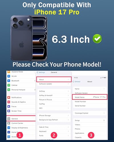 Image of 2 Pack Privacy Screen Protector for iPhone 17 Pro Gradient Colorful for iPhone17 Pro Tempered Glass Anti-Spy Full Coverage Easy Installation Frame Anti-Scratch (6.3 inch Blue)
