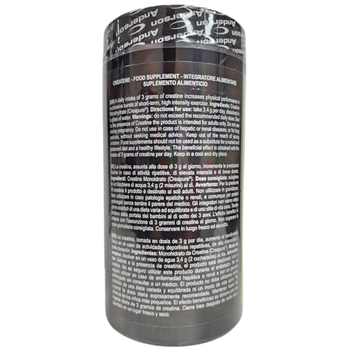 Anderson Createne 250 grammi creatina monoidrata