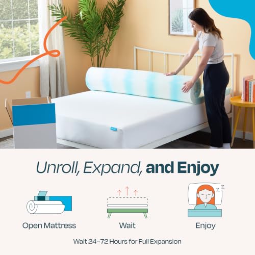 Linenspa 3 Inch Egg Crate Gel Memory Foam Topper, Reversible, Twin XL Size - image 7