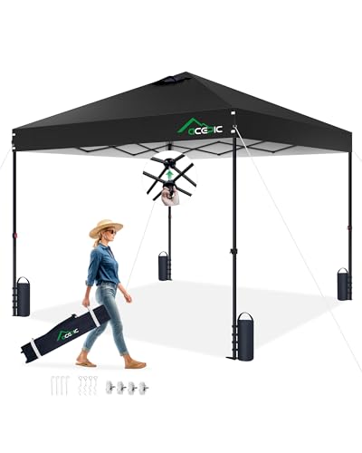 10x10 Pop Up Canopy Tent with Weights and Carry Bag