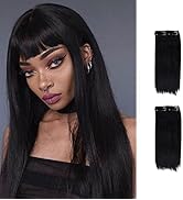 40cm Thick Straight Hairpieces Adding Extra Hair Volume Clip in Hair Extensions for Short Hair In...