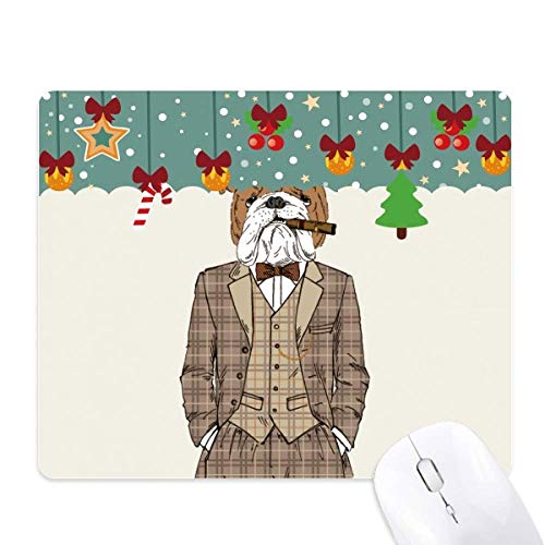 Tapis de souris chien aquarelle pour embellir votre espace de travail en hiver