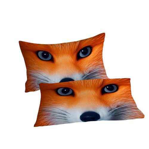 Housse de couette fox 260x220 animaux lit super king microfibre pour des nuits douces de garçon - 7
