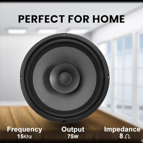 Image of TOYOTONE 6-Inch Full-Range Speaker | Dual Cone | 75W | 8-Ohms | Copper Coil | High Sensitivity | Ideal for Home & Car Audio (Pack of 1)