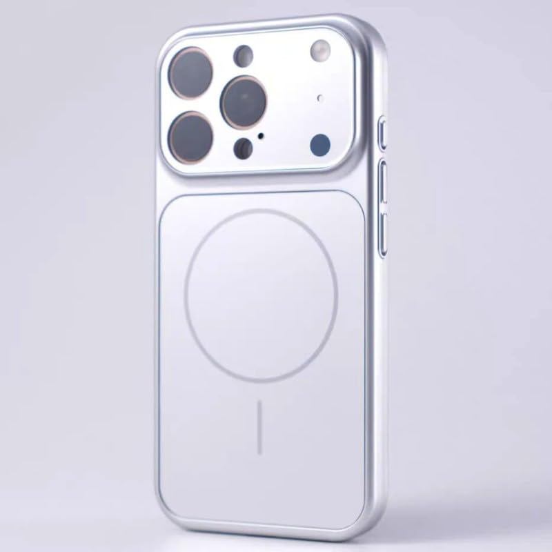 Image of Back Cover with Compatible Model Apple iPhone 14 Pro Max |Convertiable Back Cover with Camera Bump Protection Case (Silver)