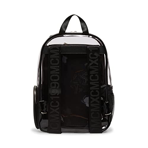 Steve Madden Women's Clear Backpack with Tech Pouch, Black, One Size4