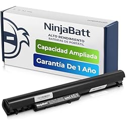 NinjaBatt Batería para HP 740715-001 OA03 OA04 250 G2 250 G3 255 G3 746641-001 746458-851 HSTNN-LB5S 15-D003SL 15-G092SA 15-G094SA TPN-F112 TPN-F113 - Alto Rendimiento [4 Celdas/2200mAh/33wh]