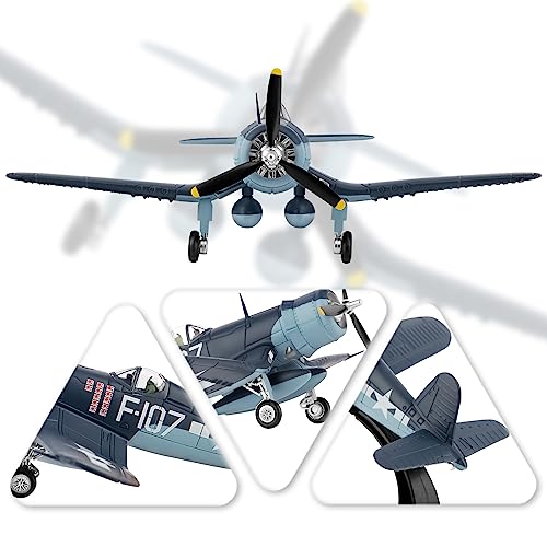 HANGHANG 1/72 F4u-107 Fighter Plane Metal Aircraft Model - Military Airplane Diecast for Collection or Gift - Image 2