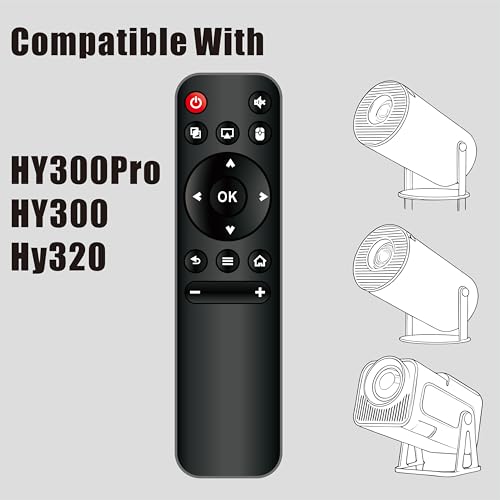 Image of HY320 HY300 HY300PRO Projector Remote Compatible for Magcubic HY300 Pro Projector Remote Replacement Ear&Ear HY300PRO HY 300 Proyector 4k for Maypug P1 Mini Projectors