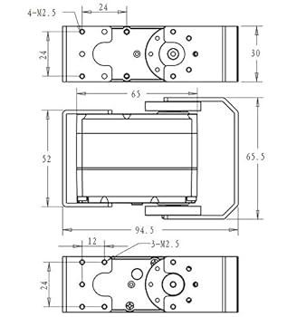 Amazon | 60Kg二軸サーボ RDS5160 教育娯楽ロボットサーボ