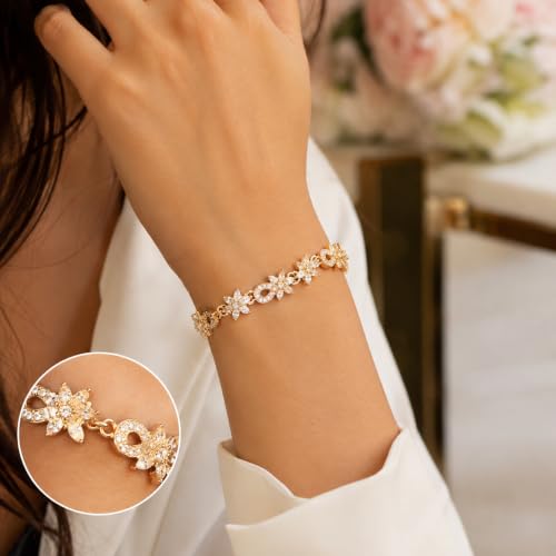 Image of Touchstone Indian bracelets for women mixed metal cuff crystal rhinestones bracelet handcrafted wrist enhancer free size designer in gold or oxidized white tone